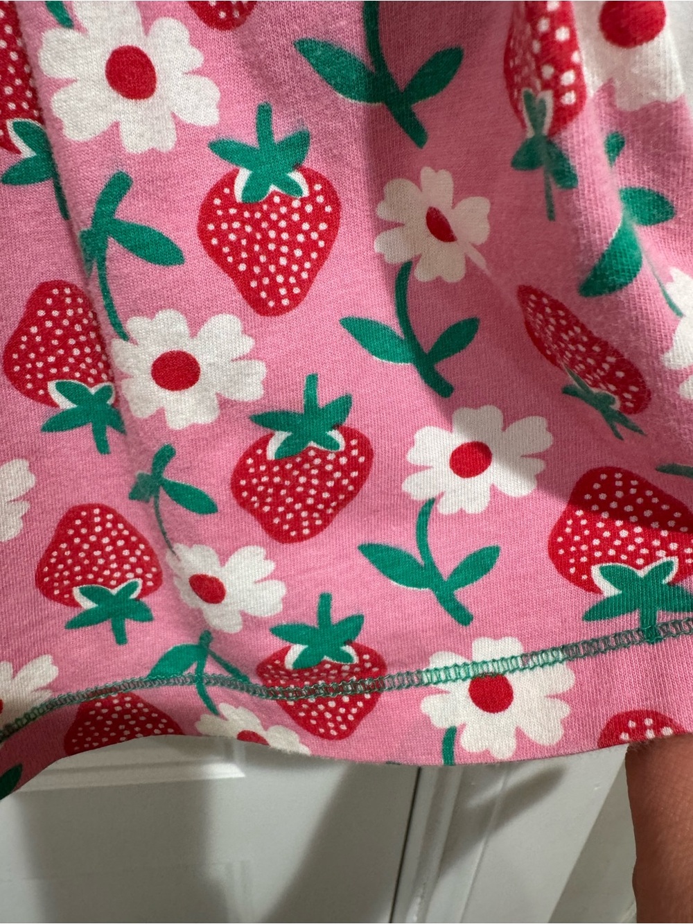 Mini Boden Girl's Frill Detail Jersey Dress 11-12Y In Red Strawberry Casual - Picture 7 of 8